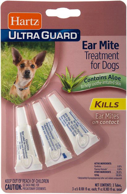 hartz ear mite treatment for dogs 