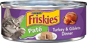 Purina Friskies Pate Wet Cat Food, Turkey & Giblets Dinner