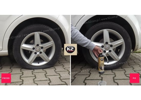 معالج الثقوب في الاطارات K2 TIRE DOKTOR 400 ML