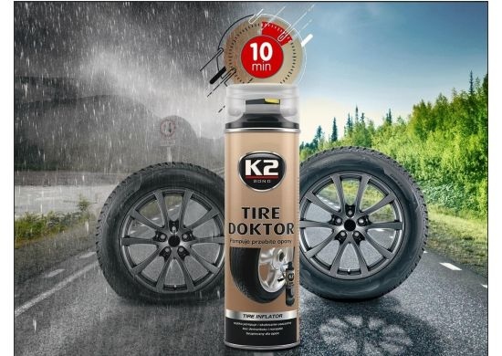 معالج الثقوب في الاطارات K2 TIRE DOKTOR 400 ML