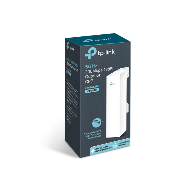 TP-LINK CPE510 RANGE OUTDOOR WIFI EXTENDER POINT TO POINT WIRELESS BRIDGE