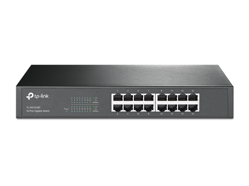 TP-LINK SWITCH 16 PORT 10/100/1000 TL SG1016D