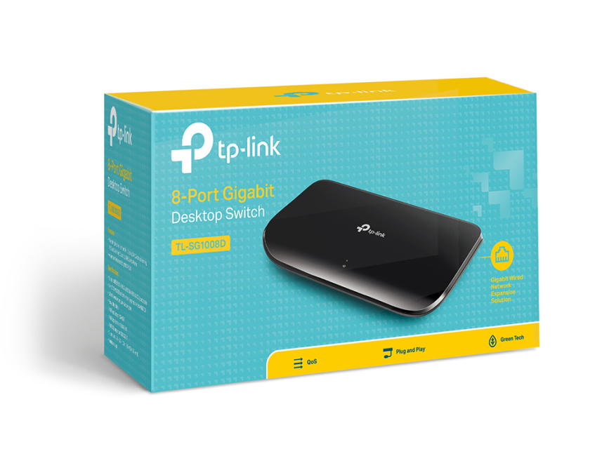 TP-LINK SWITCH 8 PORT 10/100/1000 TL SG1008D