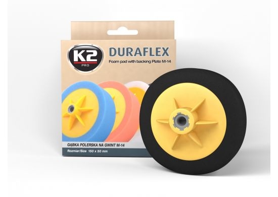 اسفنجة بولش مع قاعدة K2 DURAFLEX HARD ABRASIVE FOAM PAD M-14