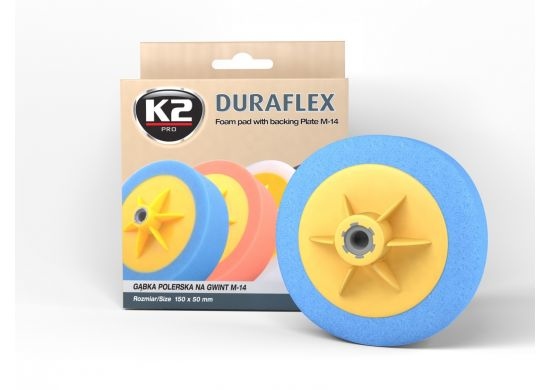 اسفنجة بولش مع قاعدة K2 DURAFLEX HARD ABRASIVE FOAM PAD M-14