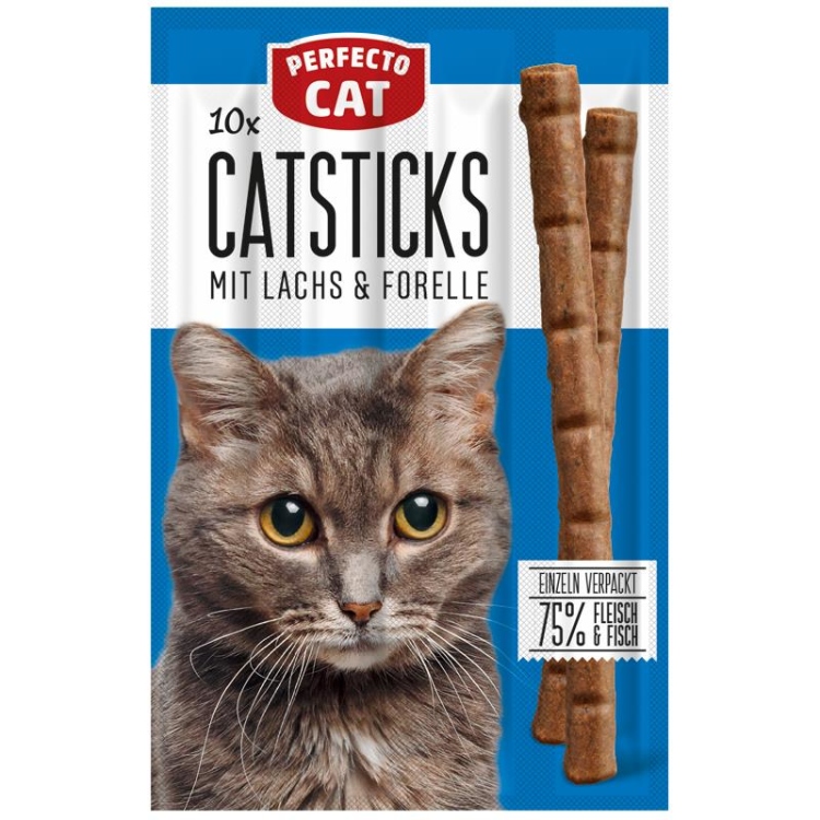 Perfecto Cat 10er cat sticks with salmon & trout 50g (10 pcs * 10 stick )