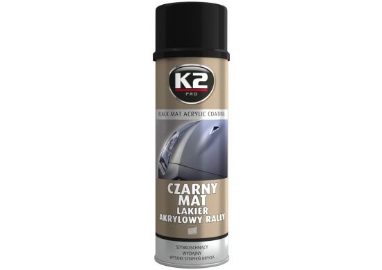 دهان اسود مط اكريلك K2 BLACK MATT ACRYLIC COATING 500 ML