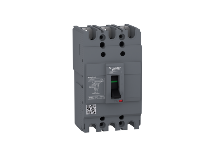 قاطع تيار Easypact EZC100F - TMD - 30 أمبير - ثلاثي الأقطاب وثلاثي الأبعاد