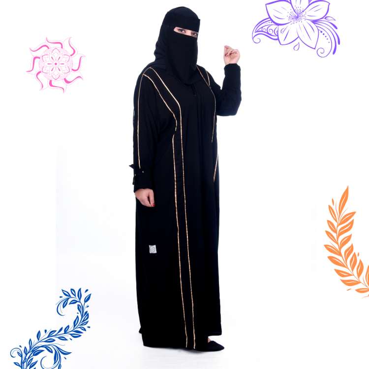 عباية بخطوط ذهبية رائعة