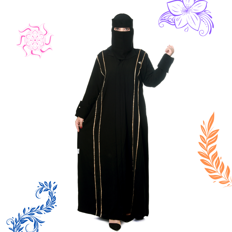 عباية بخطوط ذهبية رائعة