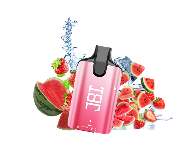 JBI Strawberry Watermelon Ice Ice, 5000 Puffs, Rechargeable, Disposable Vape 