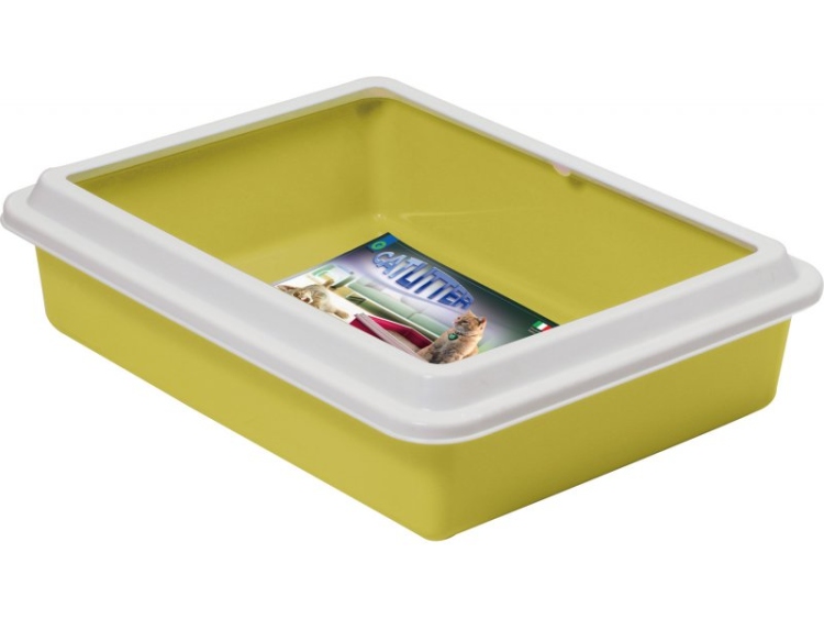 Georplast Open cat toilet with border 43,5x34x11 cm, various colors