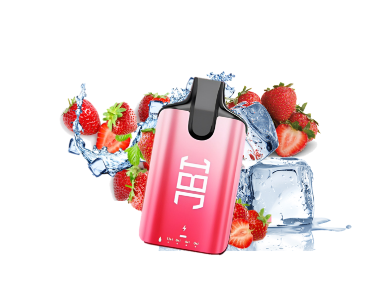 JBI Strawberry Ice, 5000 Puffs, Rechargeable, Disposable Vape 