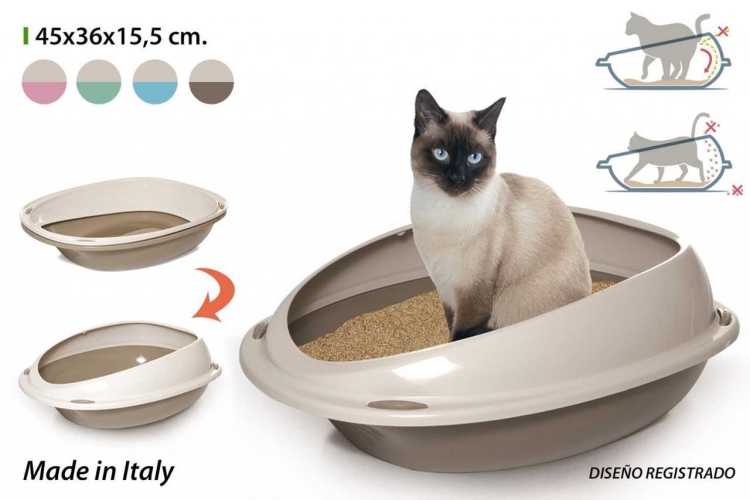 Shuttle 45 cm - innovative litter tray cm. 45 x 36 x 15,5 h.