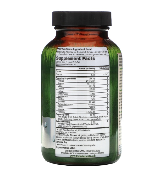 Anti-Gas Digestive Enzymes