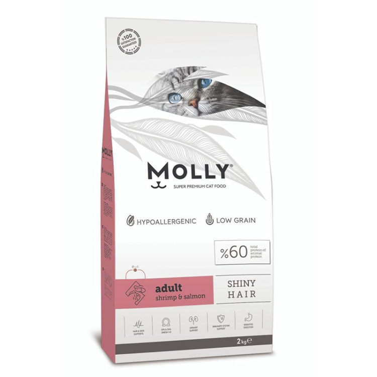 Molly Adult Cat Food With Shrimp & Salmon 2Kg