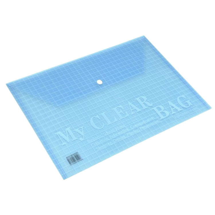 FILE WITH KEY PLASTIC,blue