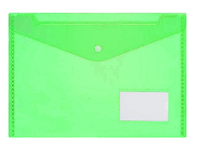 FILE WITH KEY PLASTIC THICK,green