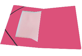 3 Flap Folder,Pink