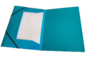 3 Flap Folder,Turquoise