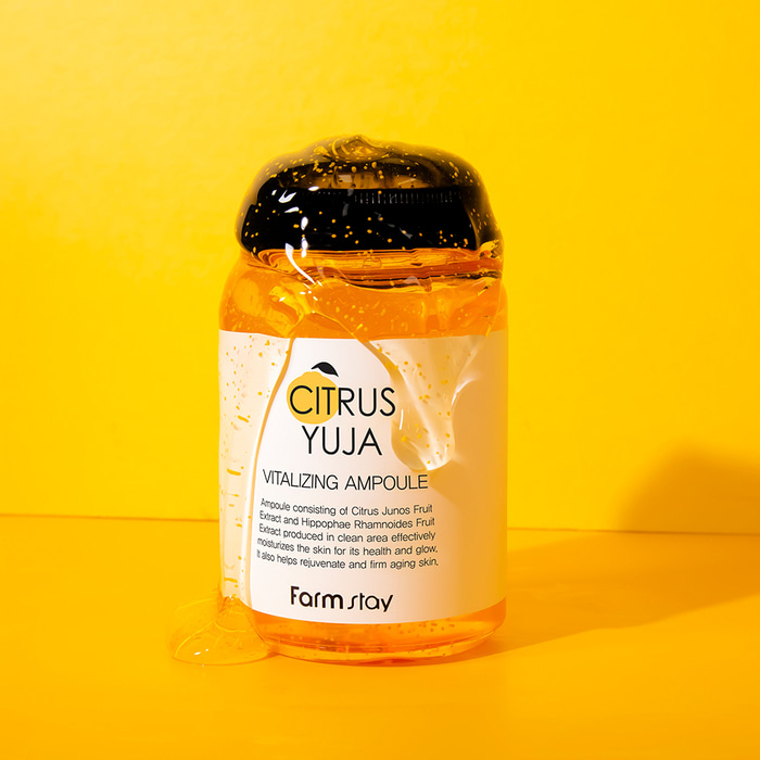 Farmstay, Citrus Yuja, Vitalizing Ampoule, For All Skin Types /250 ml