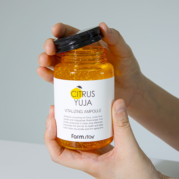 Farmstay, Citrus Yuja, Vitalizing Ampoule, For All Skin Types /250 ml