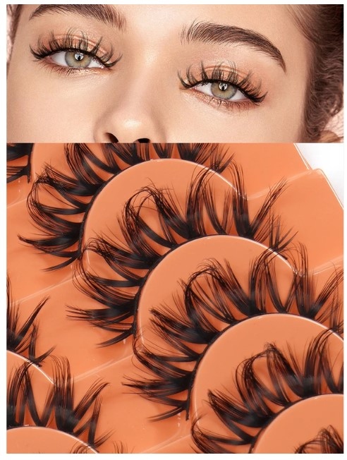 10Pairs False Eyelashes رموش اصطناعية 10 أزواج