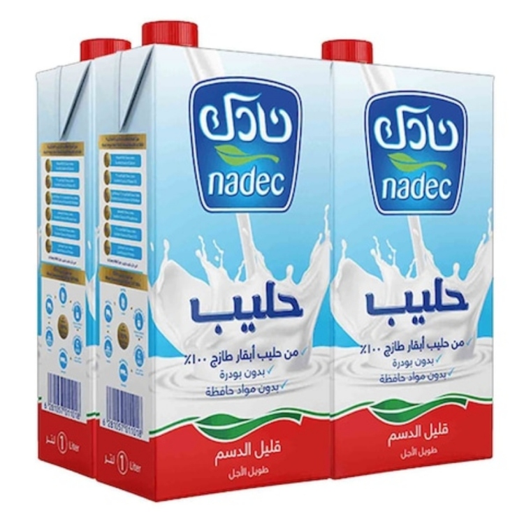 نادك حليب قليل الدسم 1 لتر * 4