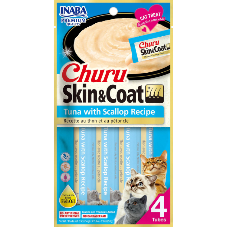 Inaba Churu Skin Coat Tuna Scallop 56g