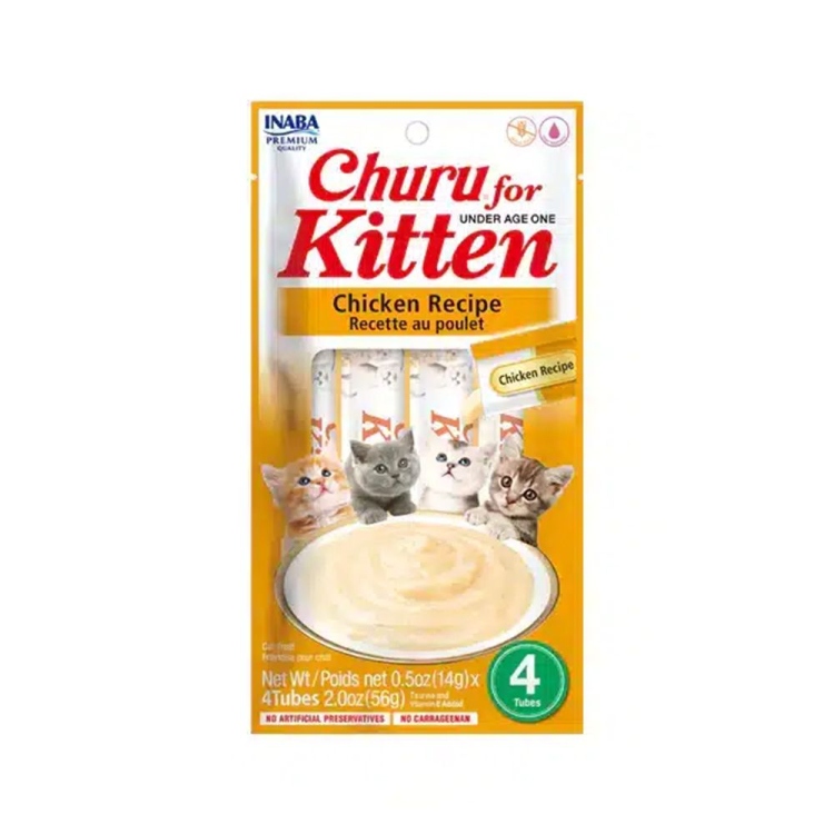 naba Churu Chicken Lickable Kitten Treats - 14g x 4 Pcs