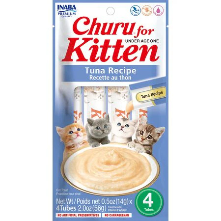 Churu Hairball Control Kitten Tuna 2oz 4pk