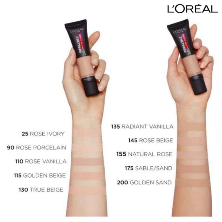 LOREAL MATTE COVER كريم اساس