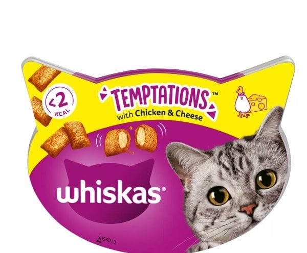 whiskas temptations with chicken&cheese