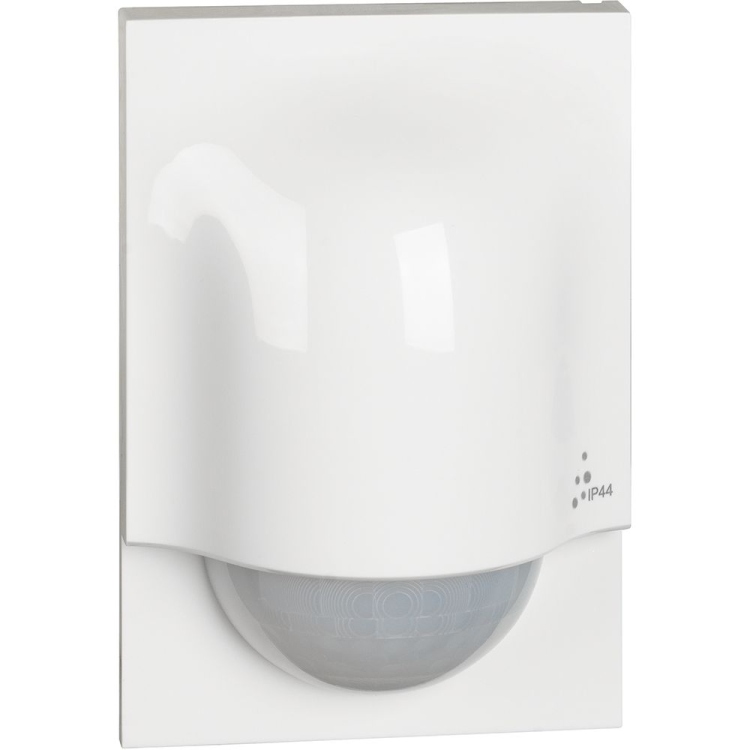 Connected sensor for light control, white colour.