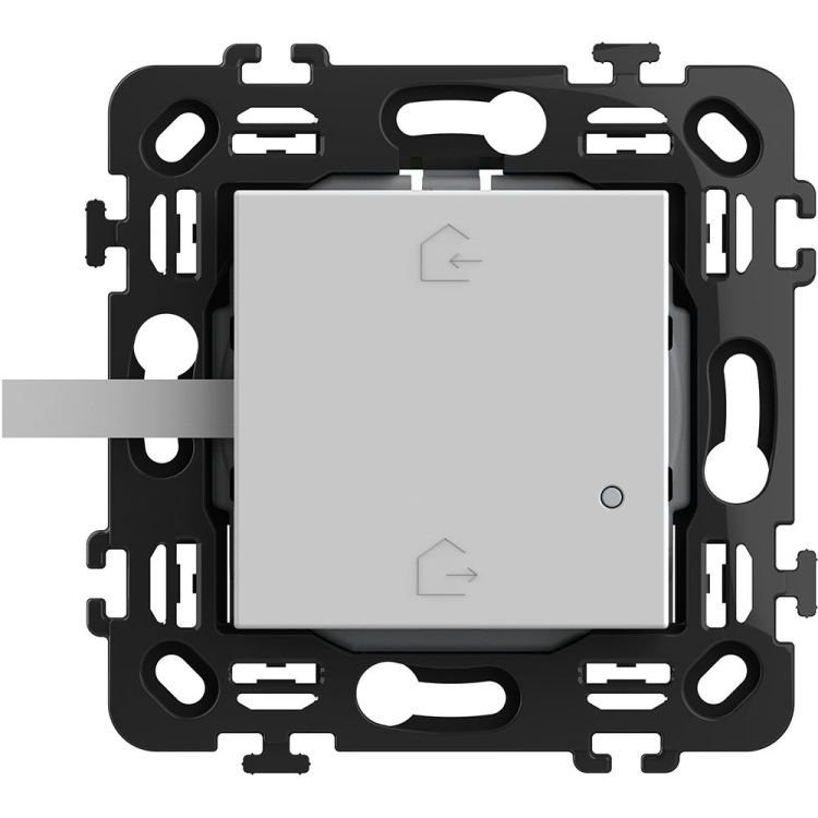 Wireless In&Out scenario control. Device with 2 pushbuttons for the activation of IN and OUT scenarios - White 
