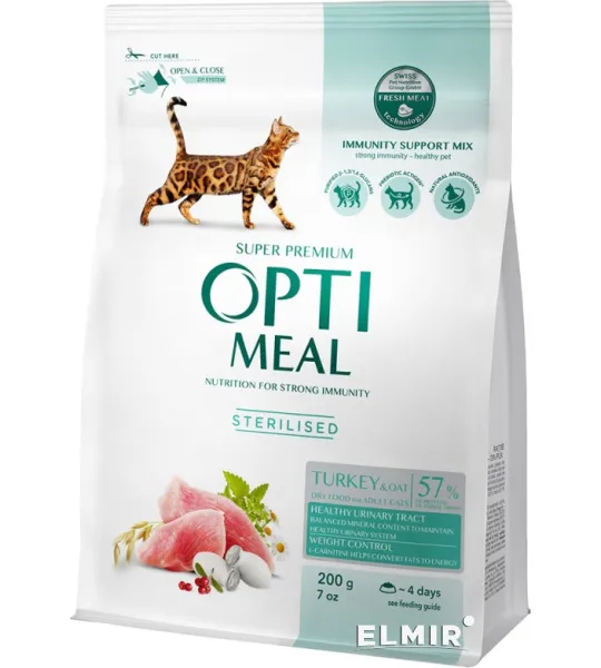 Optimeal Sterilized Turkey and Oats 200 g 