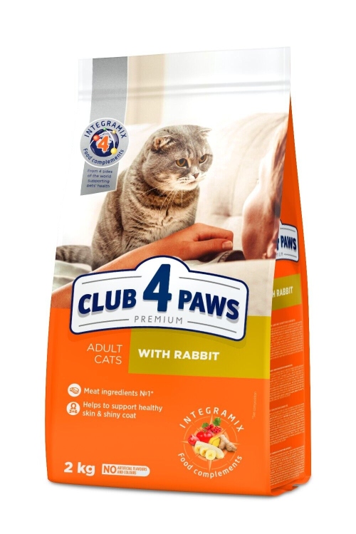 Club 4 Paws Premium dry cat food rabbit 2 kg