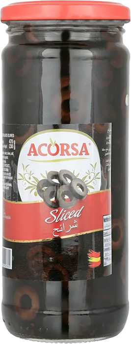زيتون اسود شرائح اكروسا 