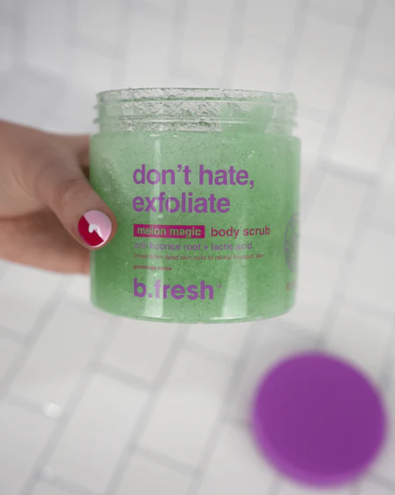 b.fresh, don't hate, exfoliate body scrub