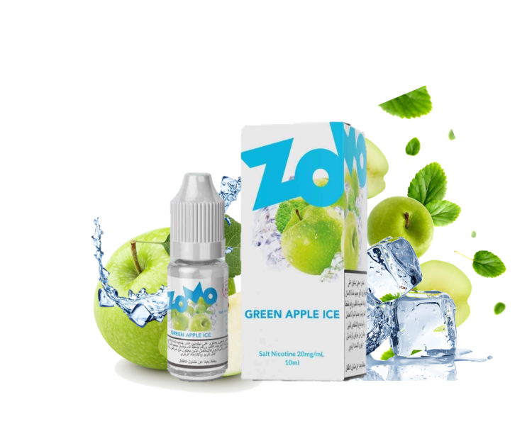 Zomo Green Apple Ice, Saltnic,  Vape Juice  