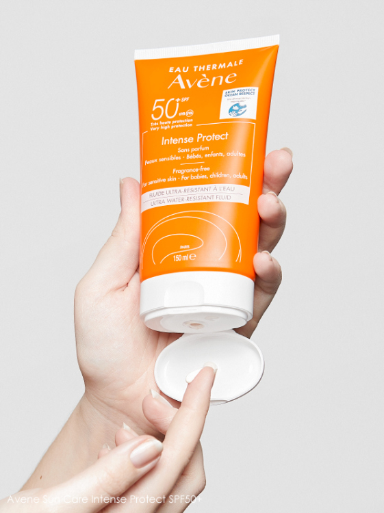 Avene, Intense Protect 50+, افين، واقي شمس كيميائي لجميع العائلة بعامل حماية 50+،  