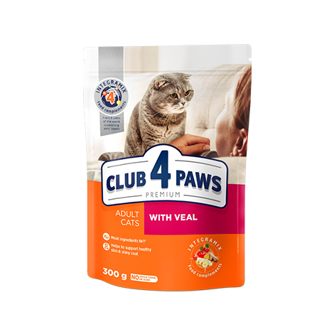 Club 4 paws Veal Dry For Adult Cats (11+3) 14kg