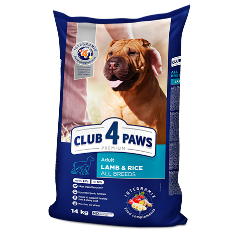 Club 4 paws Adult Dogs (Lamb & Rice All Breeds ) 14kg