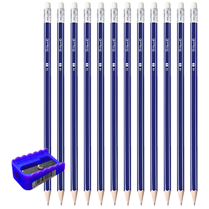PENCILS + ERASER 12,PILKEN