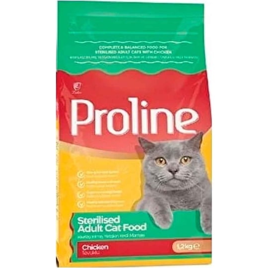 Proline  طعام القطط  المعقمة بالدجاج   1.2 كجم