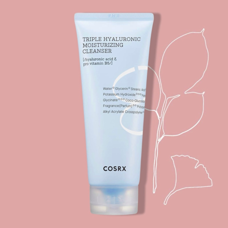 Cosrx Hydrium Triple Hyaluronic Moisturizing Cleanser غسول الهايلرونيك اسد المرطب للبشرة 