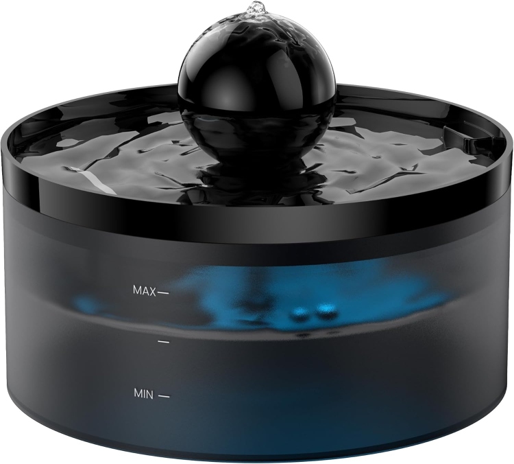 Cat Fountain with a Ball - Super Quiet Pet Water Fountain 3.2L