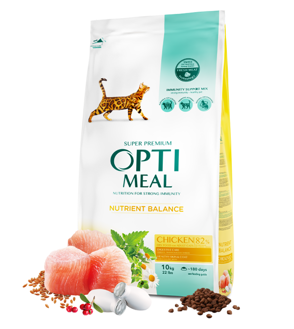 Opti meal Adult Cats Chicken 10kg