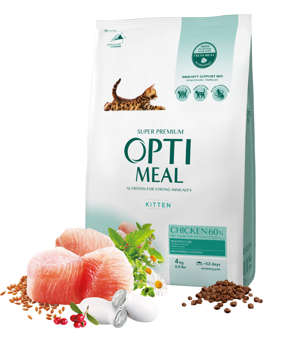 Opti meal Kittens Chicken 4kg