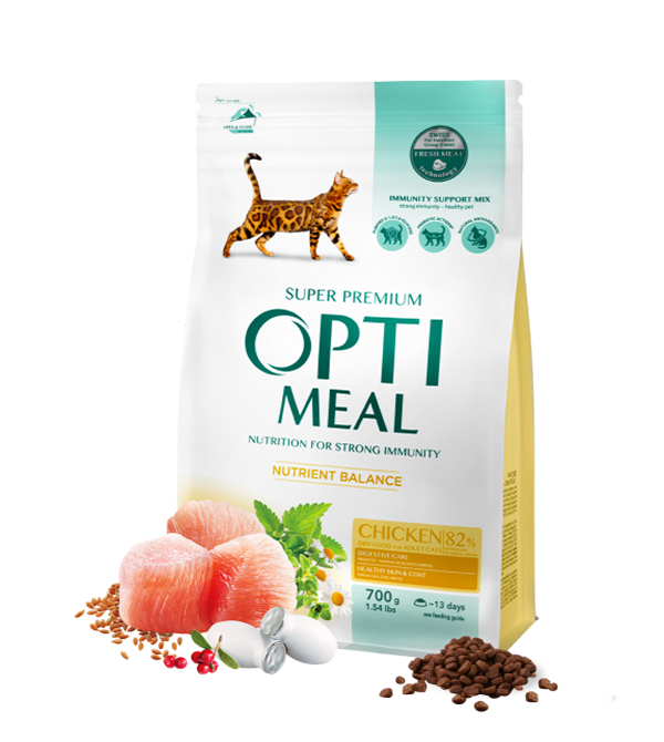 Opti meal Adult Cats Chicken 700gm